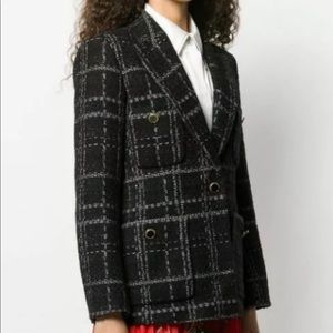 Sandro black  tweed blazer size 34 XS